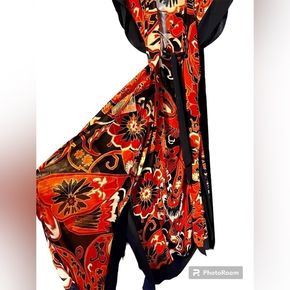 VICTORIA’S Secret XS/S Kimono Duster Robe Coverup ~ Oriental Sheer - Picture 5 of 7